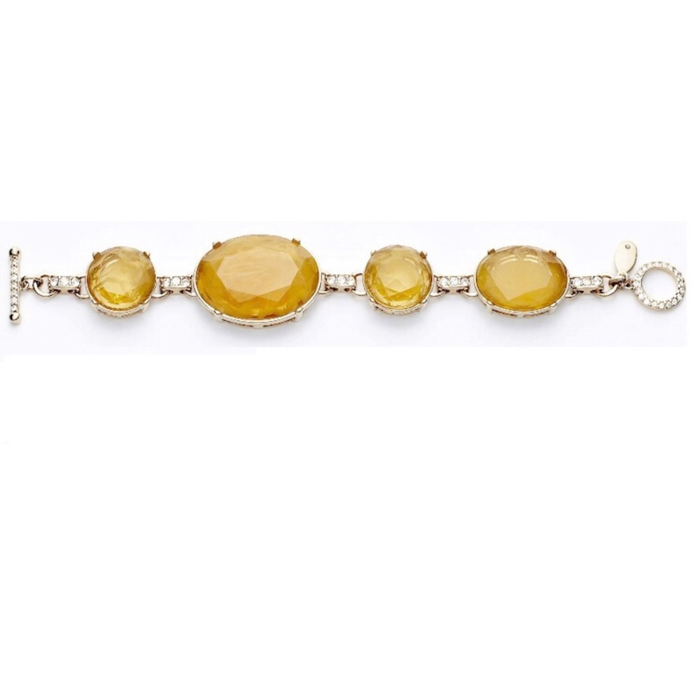 NWT ann taylor gold jeweled bracelet